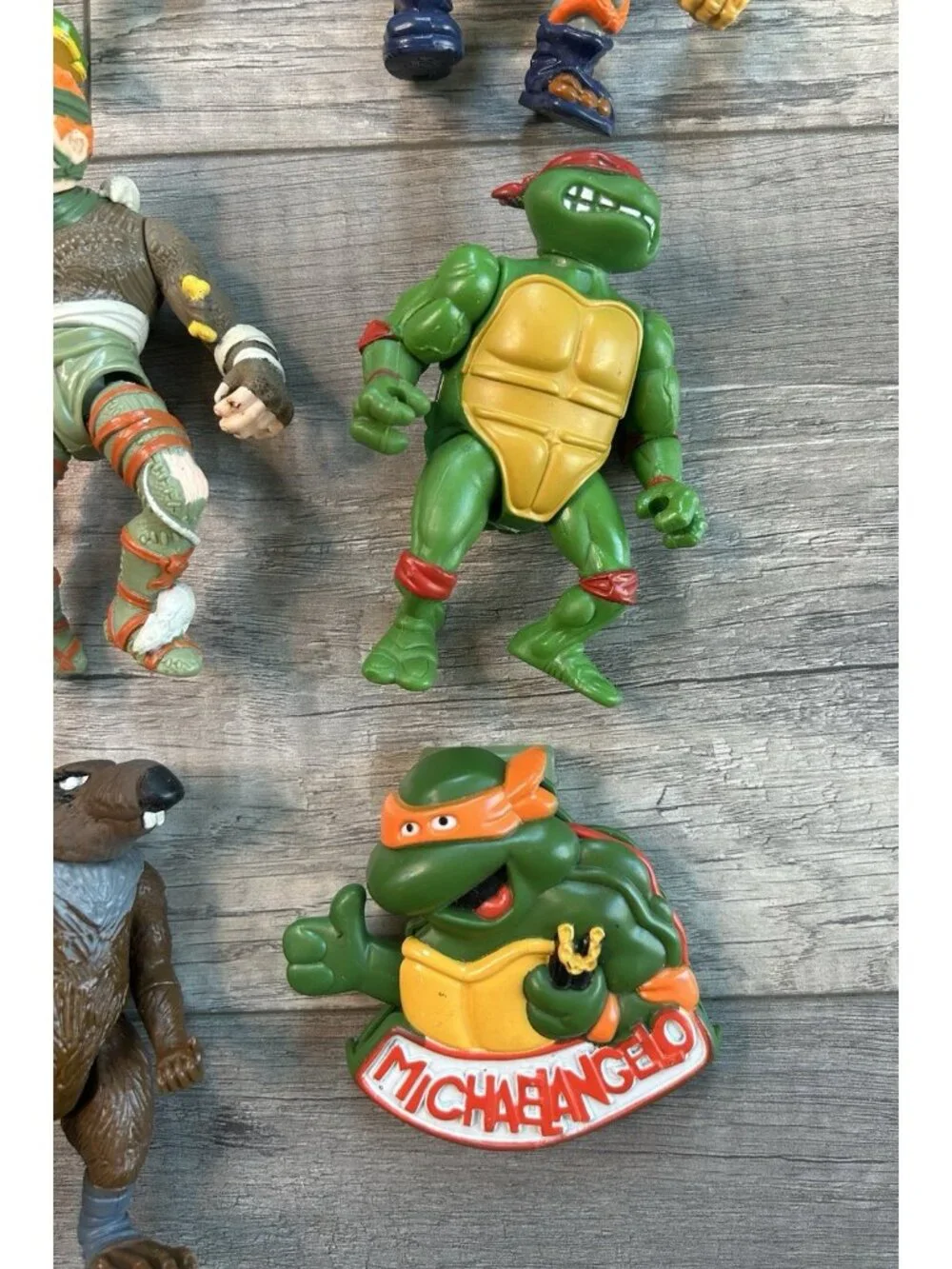 TMNT Teenage Mutant Ninja Turtles Figure Lot w/ Collectors Case Vintage 1988 - Picture 7 of 16